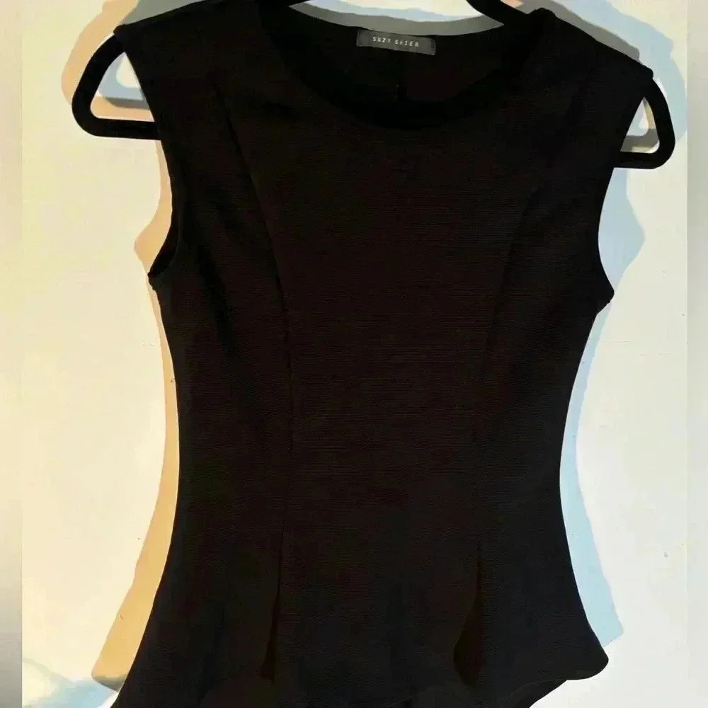 SUZY SHIER Peplum top - Picture 2 of 5